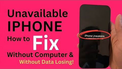 Fix Unavailable iPhone With Secret Pin Code | How to Unlock iPhone Password if iPhone Unavailable!