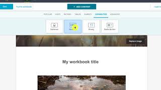 PebblePad: Adding form items in Workbooks