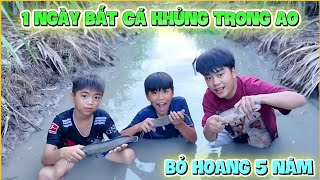 VLOG | Baby Lam Catches Giant Fish in a 5-Year Abandoned Pond with Shima, Survival for $0?