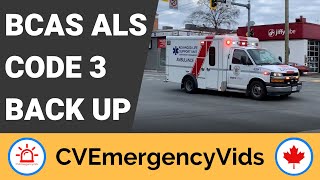 BC Ambulance ALS Code 3 Backing Up BLS