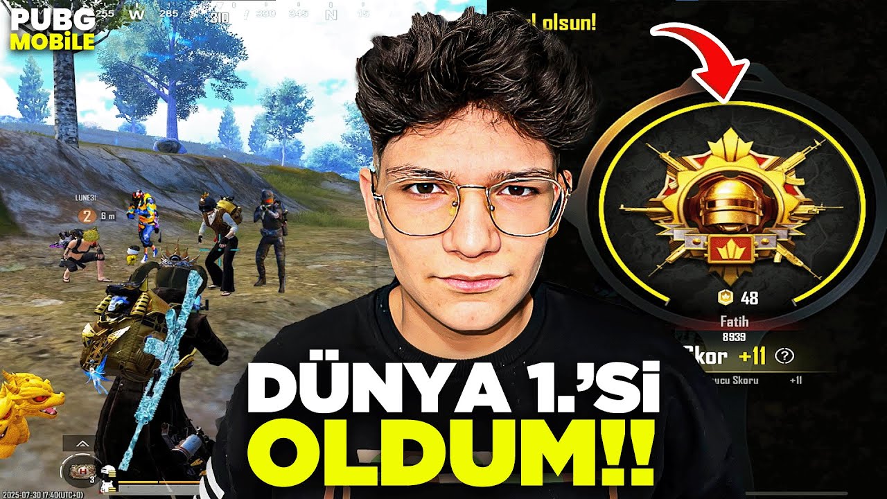 SONUNDA BAŞARDIK! DÜNYA 1.'Sİ OLDUM - PUBG MOBİLE