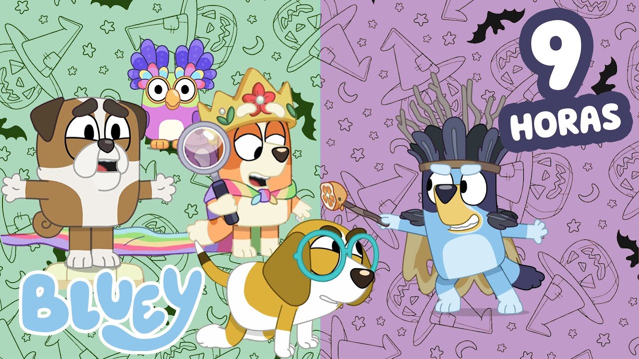 🔴 Ao vivo: A magia é real! 9 horas de magia incrível com Bluey 🧙‍♀️💙 | Bluey Português Brasil Canal