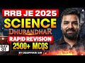 RRB JE 2025 Science Dhurandhar | Rapid Revision | 2500+ MCQs | Full Science Coverage