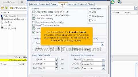Setting your preferences in FlashFXP