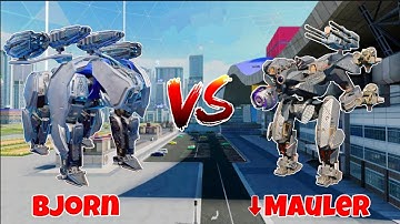 WR🔥 Bjorn VS Mauler[Nerf] Titan Comparison ||WAR ROBOTS||