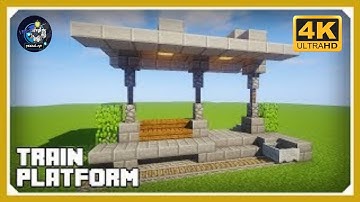 Minecraft: How To Build A Train Platform Tutorial (Easy Survival Minecraft Design)
