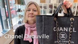 Large Deauville Tote Shoulder Bag (Authentic Pre-Owned)