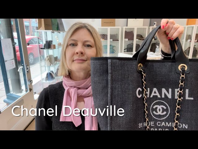 Chanel Deauville Canvas Tote Bag (SHG-28566) – LuxeDH