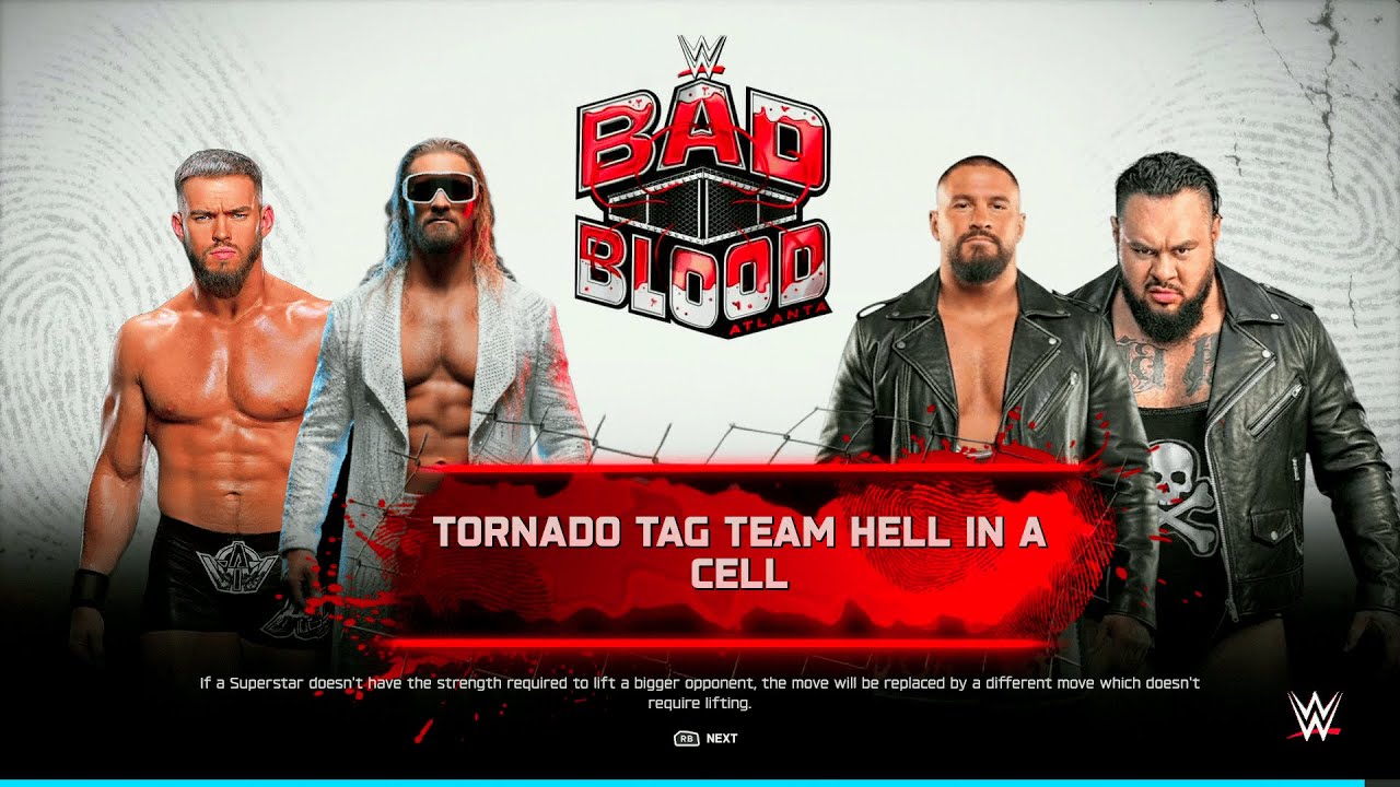 WWE 2K25 — Остин Теория и Сет Роллинс против Брона Брейккера и Бронсона Рида — Эпическая схватка