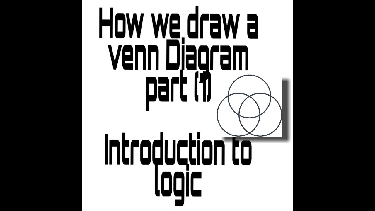 how to draw a venn diagram?? part 1; in introduction to logic - YouTube