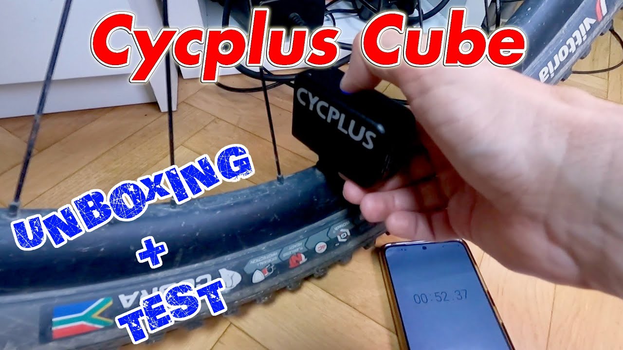 Unboxing+test Mini-inflador Cycplus Cube 