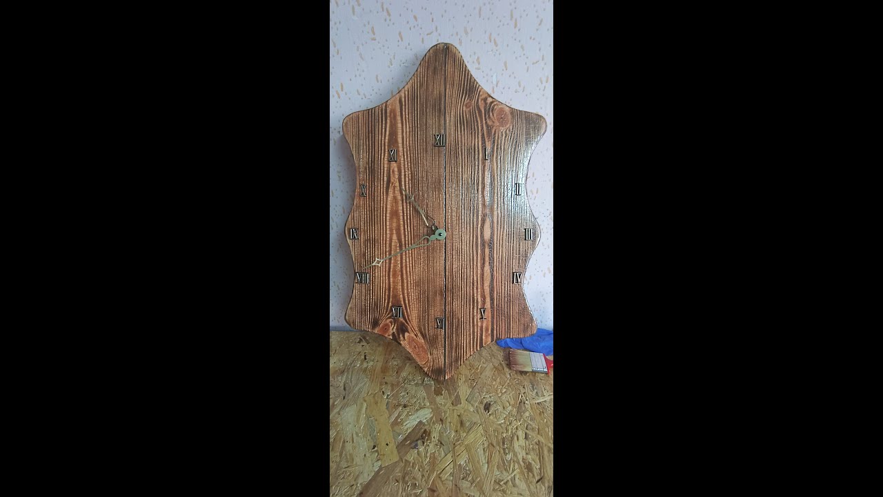 Falióra repesztő lakkal / wall clock with cracking varnish