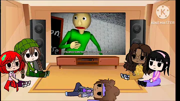 Meilin Lee And Her Friends React To Video Game Rap Battle Slenderman Vs Baldi's Basics