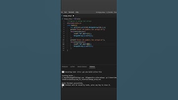 C program to merge two arrays| Array in C