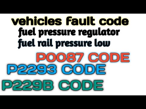 RAIL fuel pressure low; Fuel pressure regulator p2293;p229B;