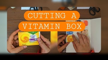 Turning a Vitamin D Box Into Scrap Art | Oddly Satisfying Process