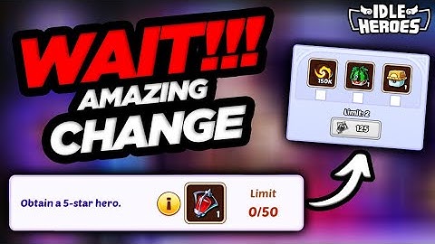 Idle Heroes - WAIT!!! Big Change to Event This Week