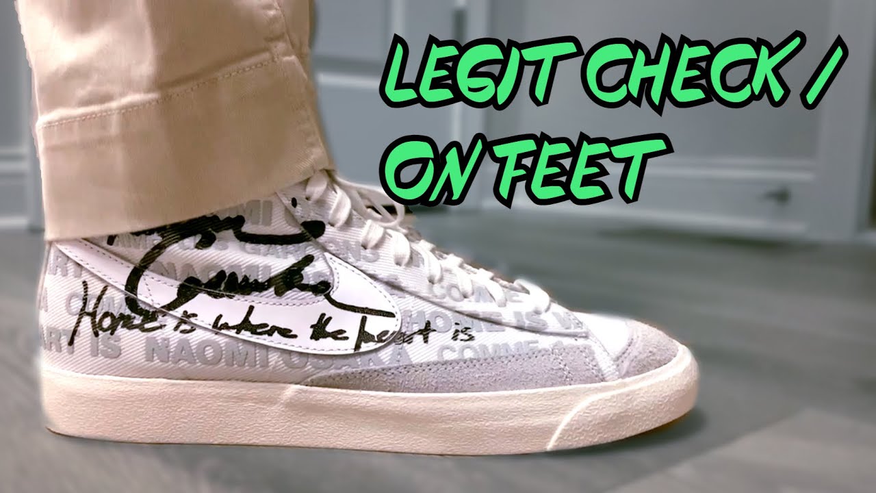 Cdg X Nike Naomi Osaka Blazers Legit Check On Feet Youtube