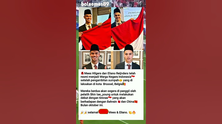 Mees Hilgers dan Eliano Reijnders resmi WNI 🇮🇩 #timnasindonesia #ytshortviral