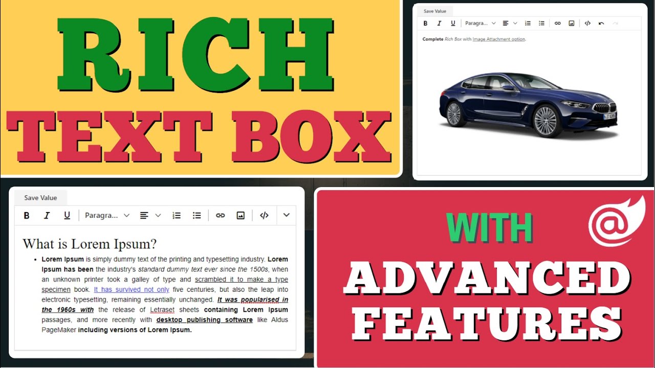 Blazor : Implement Rich Text Box || DropDown List || Syncfusion