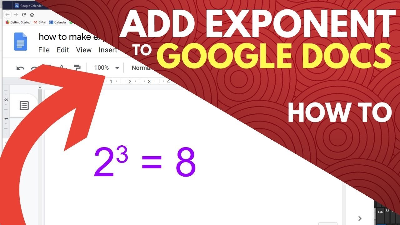 How to Make Exponents in Google Docs