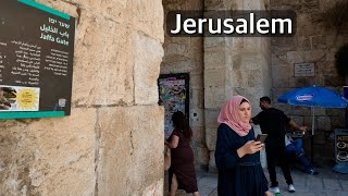 Jerusalem. The overall atmosphere in the city from Ben Yehuda Street to Jaffa Gate 