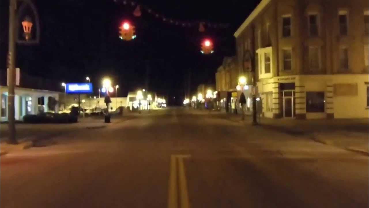 Oak Harbor, Ohio stroll through downtown at night YouTube
