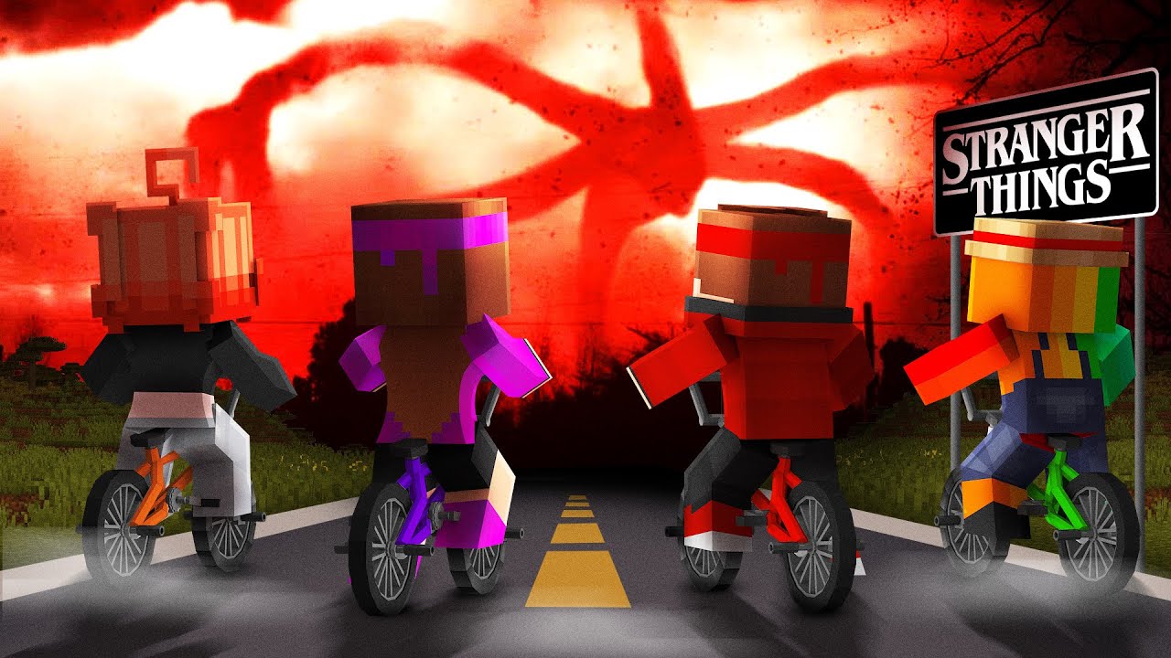 J'ai survécu au MONSTRE de STRANGER THINGS sur Minecraft !