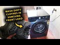How To Wash Dirty Clothes In Samsung Front Load Washing Machine! (Deep Clean)
