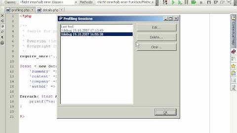 PHPEdit Profiling tutorial