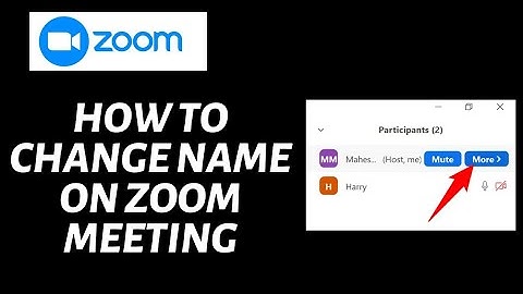 How To Change Name on Zoom Meeting