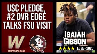 ELITE EDGE, USC Commit Isaiah Gibson on Florida State Visit | FSU Football Recruiting | Warchant TV