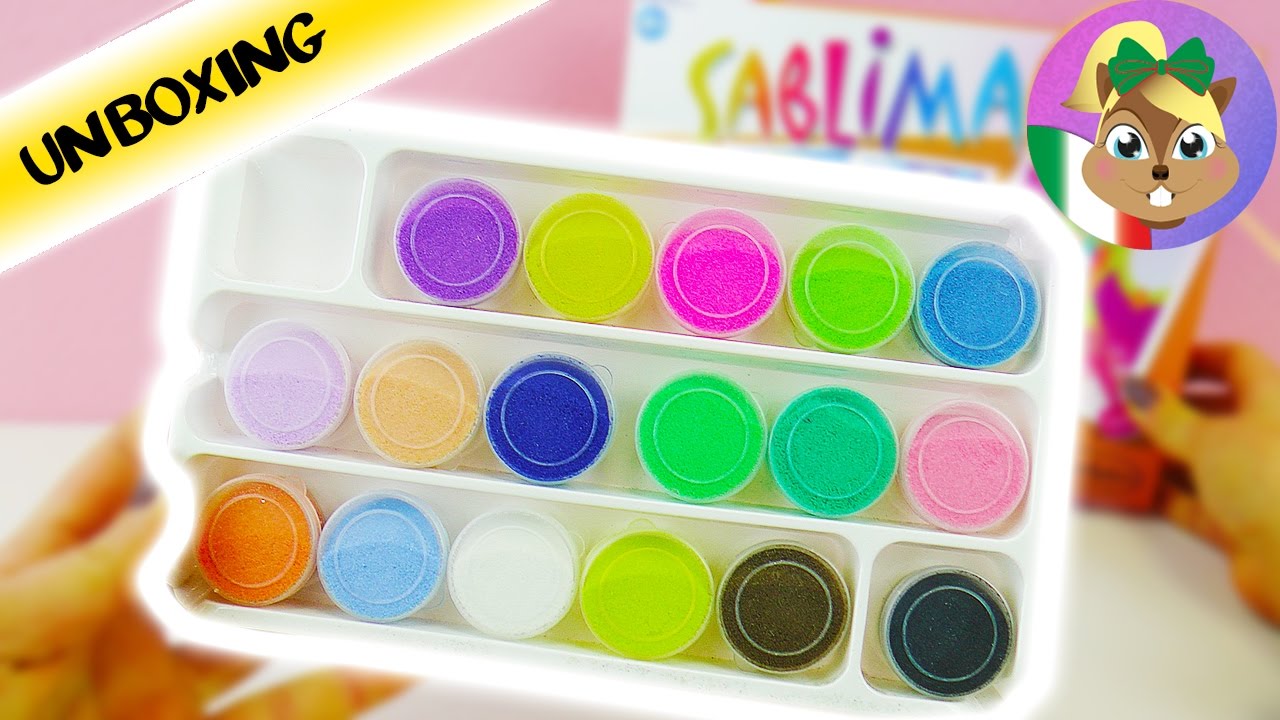 Sablimage colorare principesse con sabbia colorata