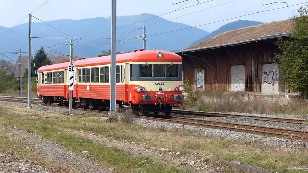 Autorail caravelle X 4395 - XR8508  Train Thur-Doller Alsace