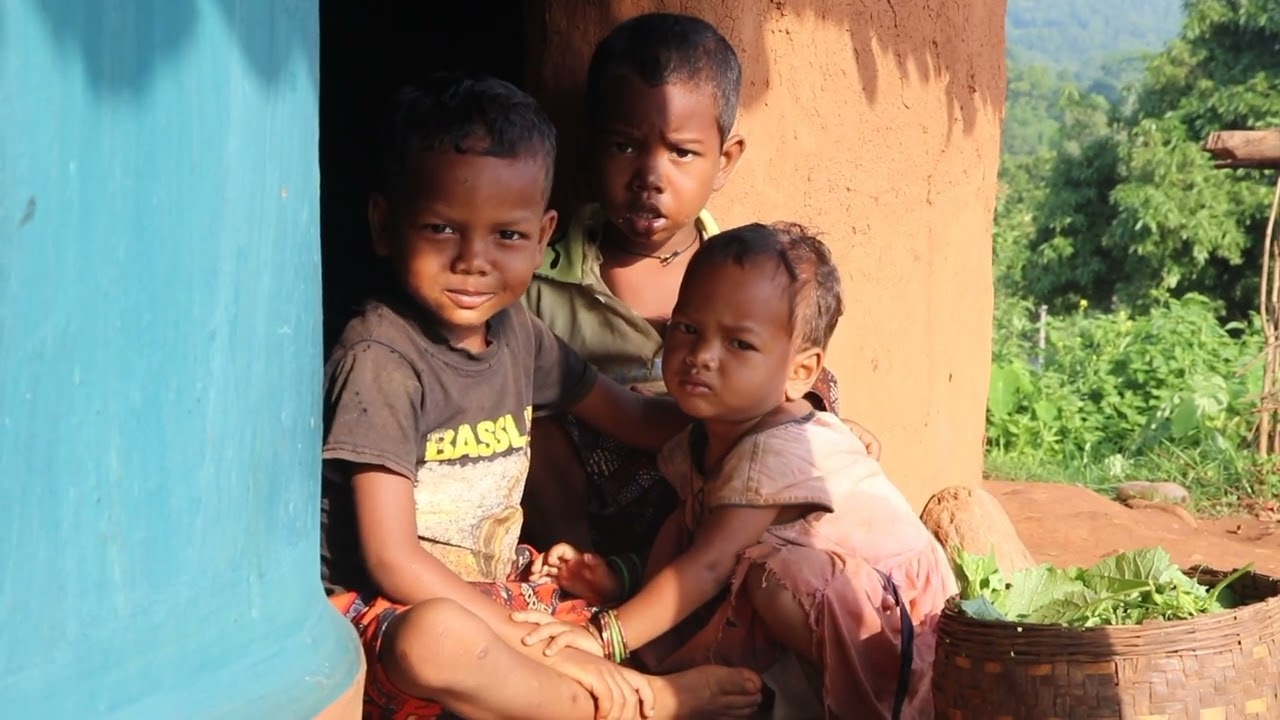 real primitive tribal village lifestyle of INDIA,