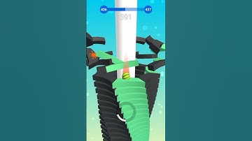 Stack Ball Melon 🍈 ⚽ 🍉 3D Level 436 Gameplay (iOS,Android) #shorts #stackball3d #stackball