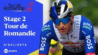 NOTHING HE CAN'T DO! 👑 | Men's 2026 Tour de Romandie Stage 2 Race Highlights | TNT Sports Cycling