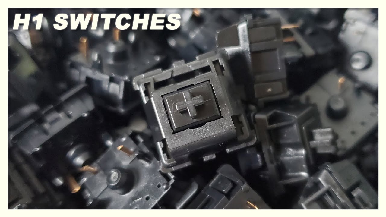 Modern Take of the Cherry MX Blacks : H1 Linear Switches