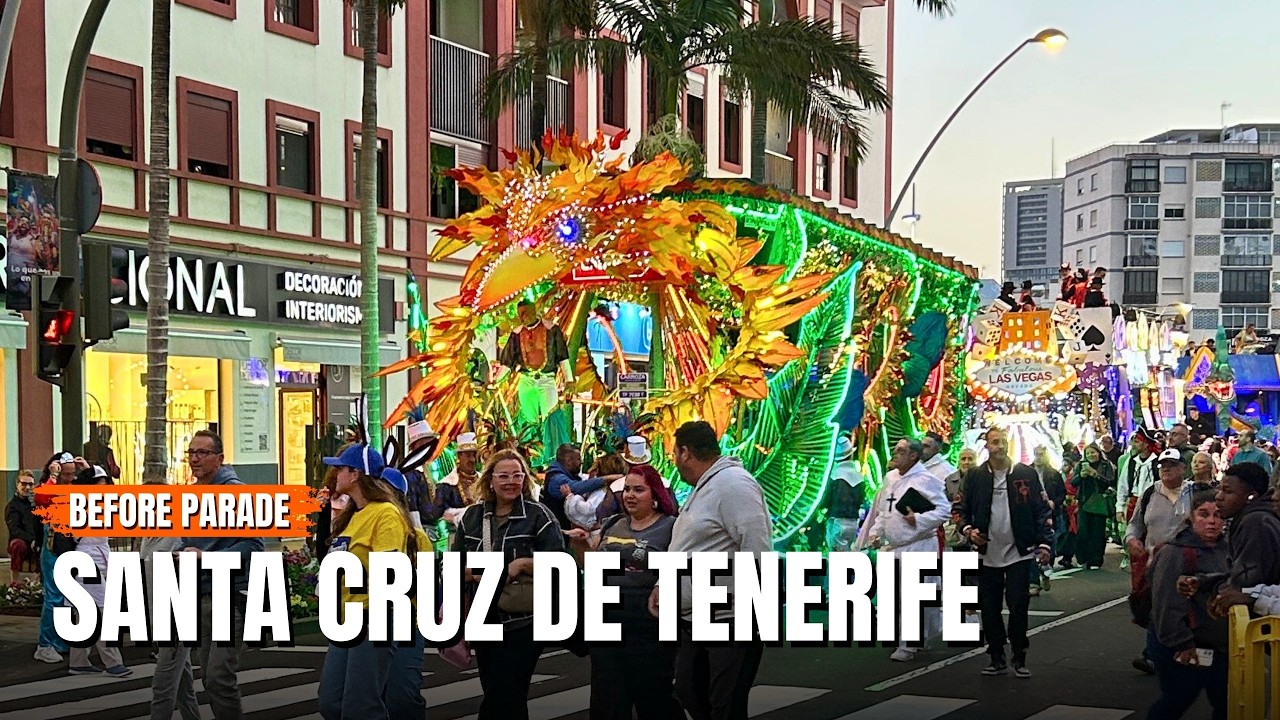 Santa Cruz de Tenerife 🇮🇨 Pre-Parade Carnival 2026  City Walk | 4K