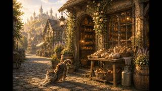 【backgroundmusic】Fantasy Focus Music | Peaceful Celtic Ambience in a Lantern-Lit Town | 2 Hours