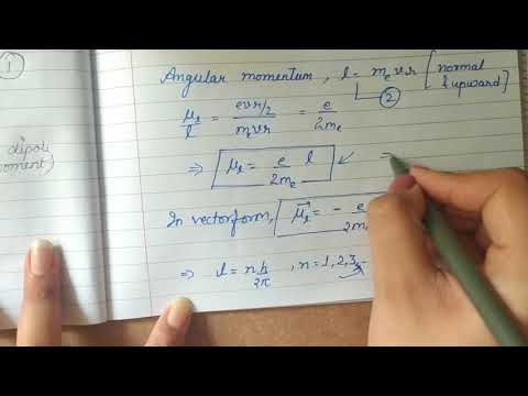 Class 12 | 5.7: Magnetic dipole moment of a revolving electron - YouTube