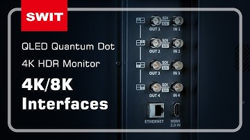 QLED Quantum Dot 4K HDR Monitor   4K 8K Interfaces