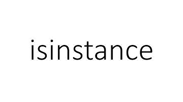 isinstance in Python