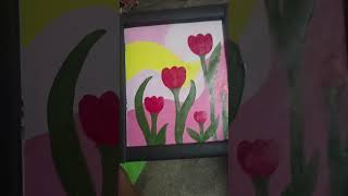tulip painting frame ideas