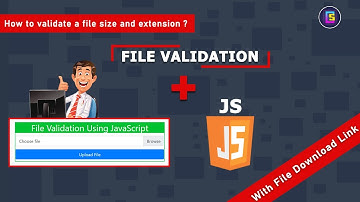 How to validate file extension and size using JavaScript ? #codingstudio #coding_studio