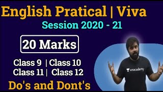 English Practical 2020-21 | What to do in Listening and Speaking activity | 20 Marks | All Classes