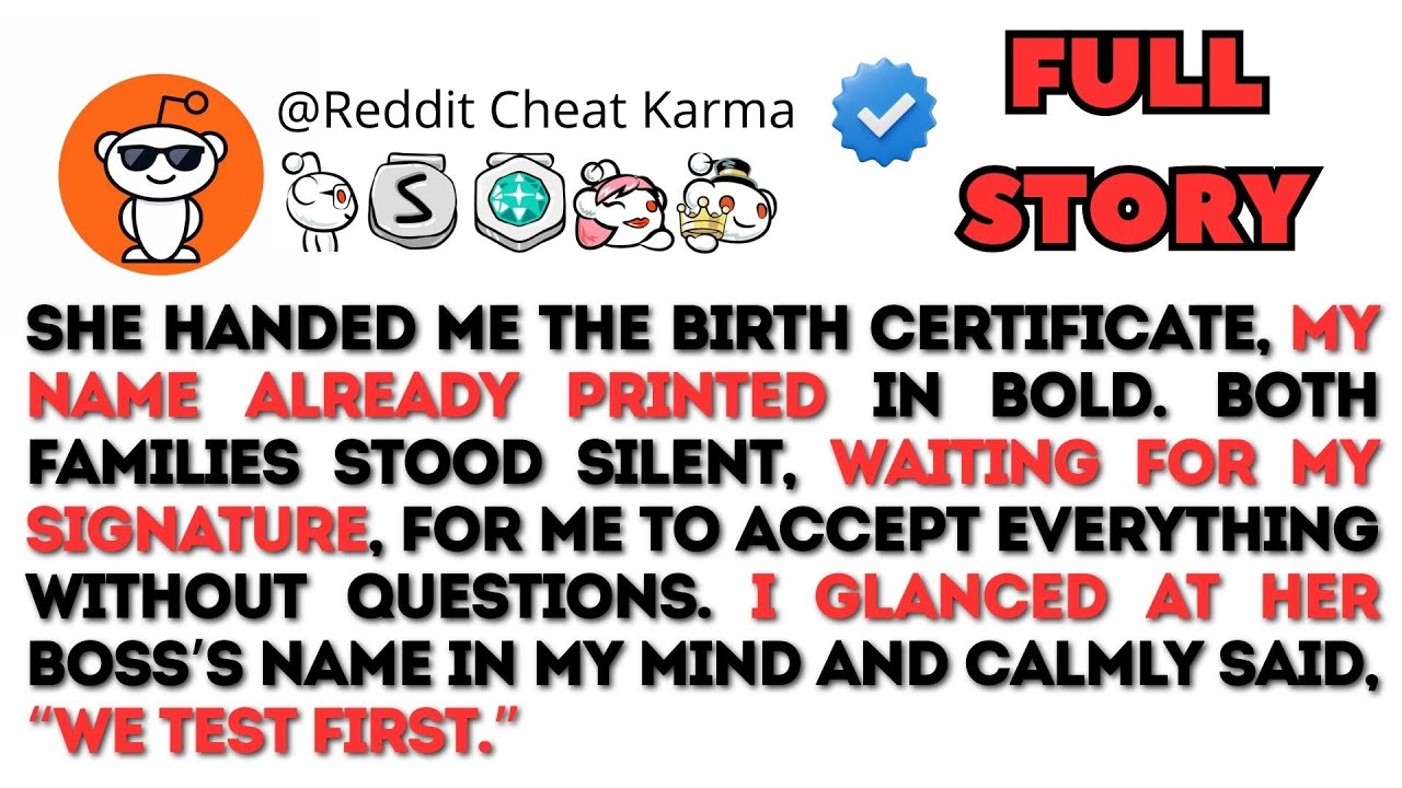 She Told Me To Sign The Birth Certificate. I Said 