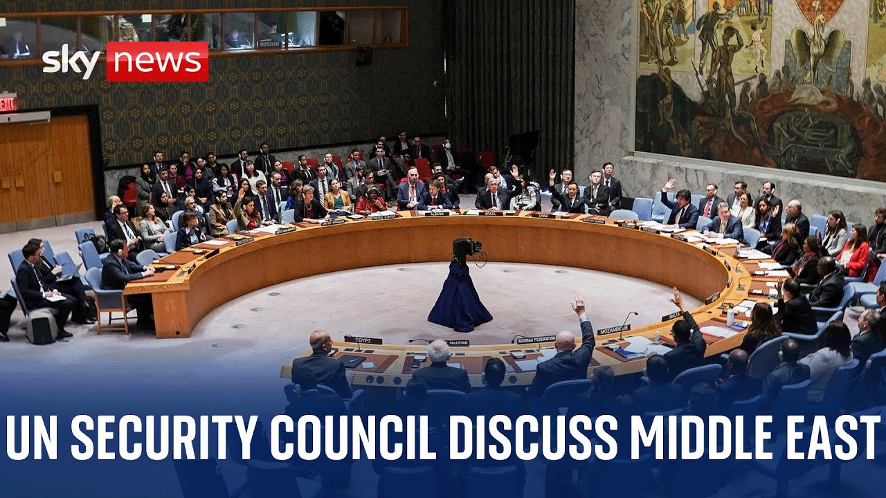 ⁣Watch live: UN Security Council meeting discussing Middle East, Gaza and Israel-Hamas war