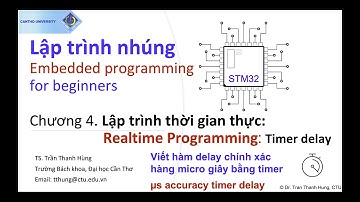 Lập trình nhúng STM32-Chương 4.2. Viết Hàm Delay Chính Xác Bằng Timer|Realtime Programming for STM32