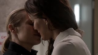 Maya and Carina kissing scene - Station 19 season 4 episode 11